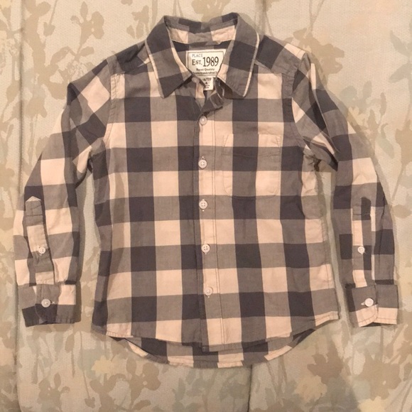 The Children's Place Other - Boy’s long sleeve button down shirt, size XS/4.